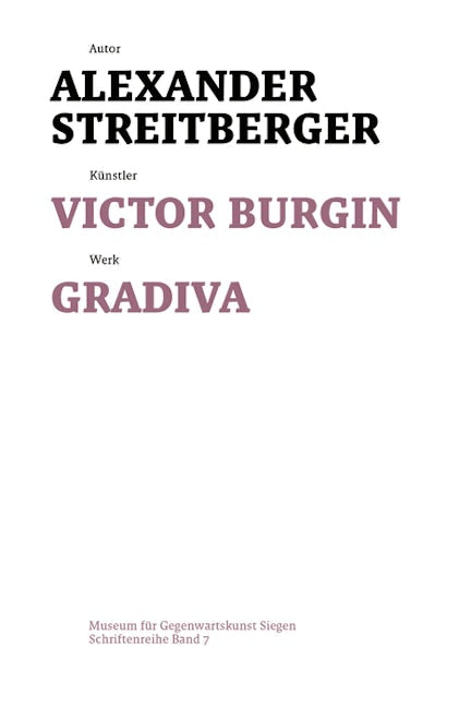 Book cover image for Victor Burgin ISBN: 9783422980570